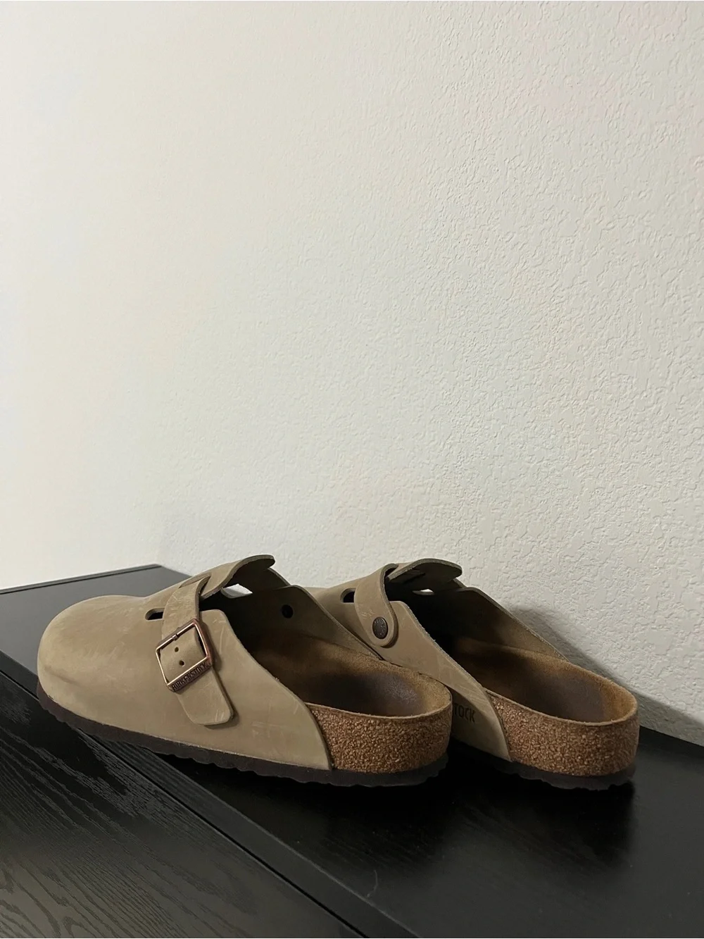 Birkenstock Boston Oiled Tobacco Brown Leather Clog Slip-On Loafers US 10 EU 43